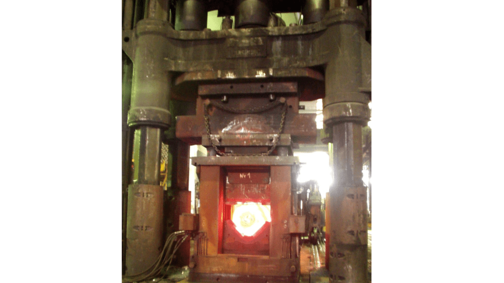 Machine monitoring system for forging press