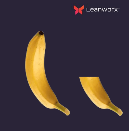 ROI is like paying for a full banana , but eating only 50% or less .